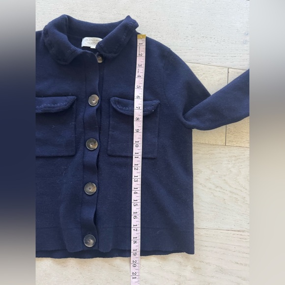 Sezane  Betty cardigan sweater  navy M - Picture 6 of 7